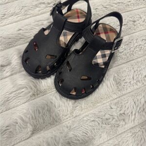 Kids Black Sandals